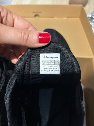 Zapatillas Champion Negras Talla 46