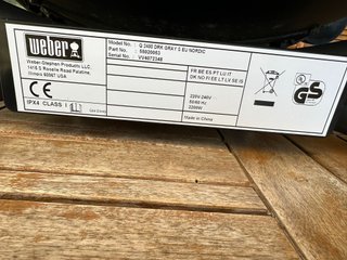 Barbacoa Eléctrica WEBER Q2400 Negra Nueva