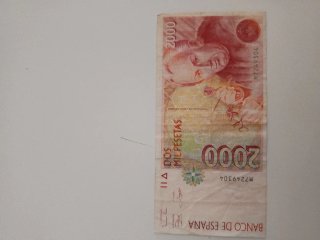 Billetes España 1000, 2000, 5000, 10000 Pesetas