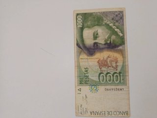 Billetes España 1000, 2000, 5000, 10000 Pesetas