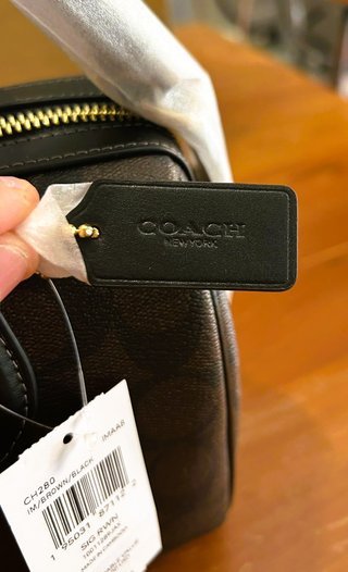 Bolso Coach Marrón Negro