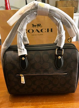 Bolso Coach Marrón Negro