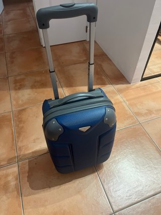 Valigia per bambini viaggio blu e grigio