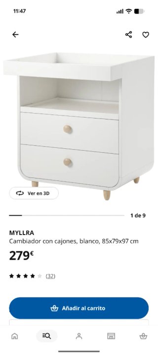 Cambiador bebé IKEA