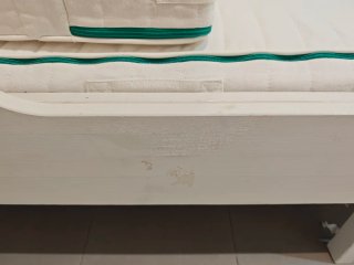Cuna extensible blanca