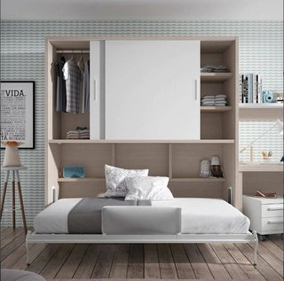 Cama abatible vertical F405 BSC 105×190 con armari
