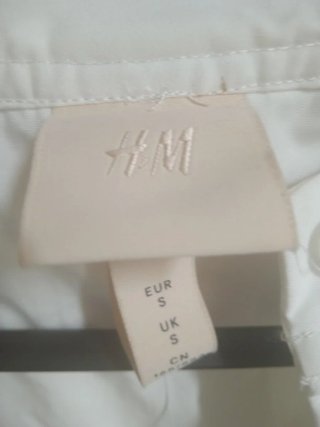 Abito corto/blusa H&M cotone bianco taglia  unica