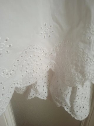 Abito corto/blusa H&M cotone bianco taglia  unica