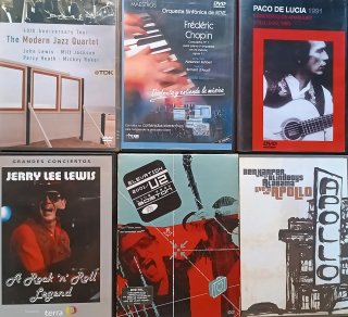 DVDs de musica internacional de grandes artistas