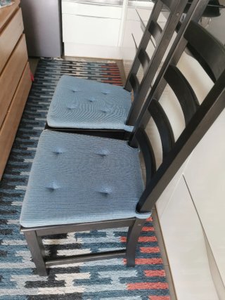 2 Sillas Ikea Kaustby Madera Negra