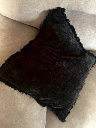 Funda cojín negro 45x45