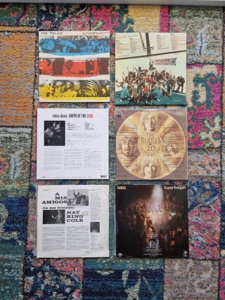 Set de 6 vinilos The Police Miles Davis Beatles...