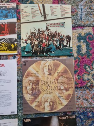 Set de 6 vinilos The Police Miles Davis Beatles...