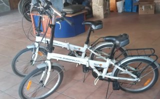 Bicicletas plegables blancas