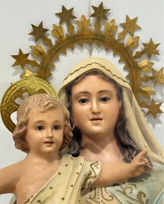 ANTIGUA VIRGEN MARIA AUXILIADORA SELLADA OLOT