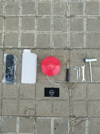 Desbrozadora gasolina con accesorios