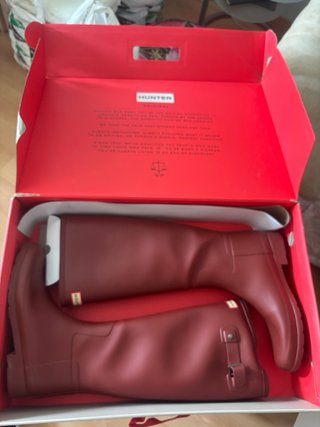 Botas Hunter granate talla 39