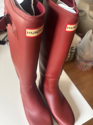 Botas Hunter granate talla 39