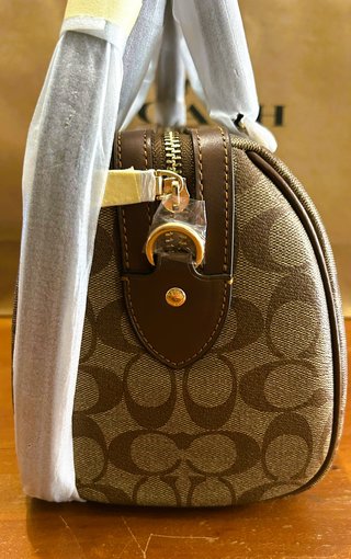 BOLSO COACH Rowan Satchel KhakiSaddle