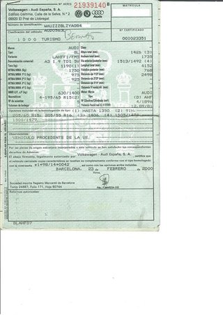 Audi A3 1.9 TDI Attraction (8L)