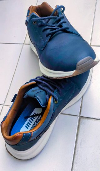 Zapatos Mustang Azul Marrón
