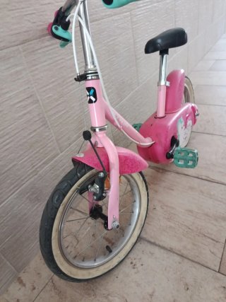 Bicicleta infantil rosa Btwin