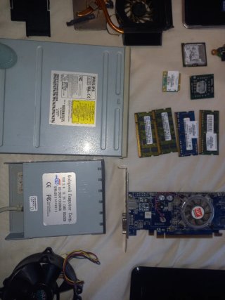 Lote componentes informáticos y electrónicos