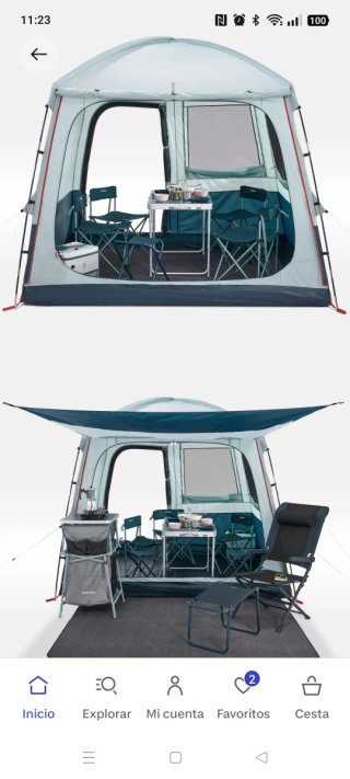 Carpa Quechua Arpenaz decathlon
