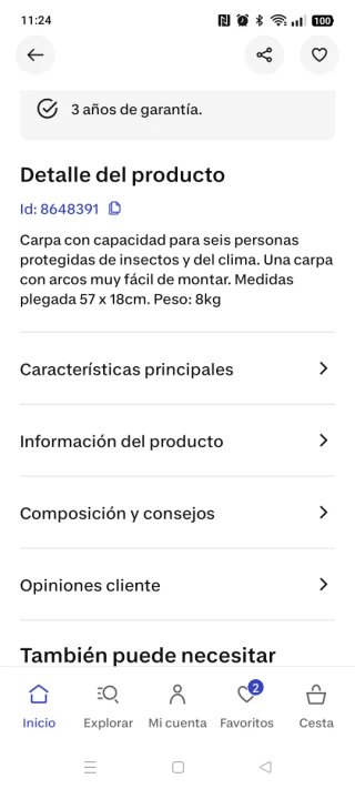 Carpa Quechua Arpenaz decathlon