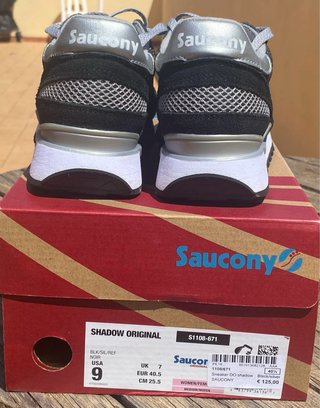 Saucony Shadow Scarpe Nere/Argento Tg 40.5