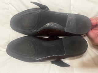 Zapatos planos Zara granates talla 38