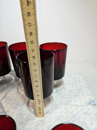Set 11 Bicchieri Luminarc Rossi Vintage