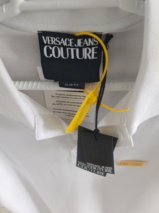 Polo Versace Jeans Couture Slim Fit XL Blanco