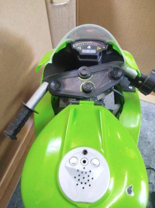 Moto Eléctrica Infantil Verde 12V