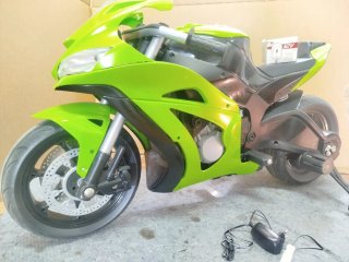 Moto Eléctrica Infantil Verde 12V