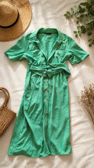 Abito verde Zara