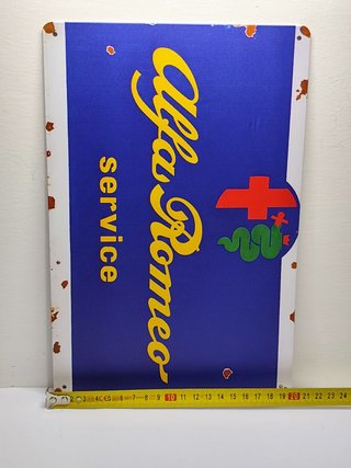 Targa Alfa Romeo Service Metallo 20x30cm
