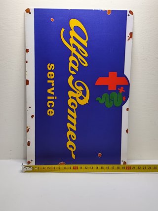 Targa Alfa Romeo Service Metallo 20x30cm