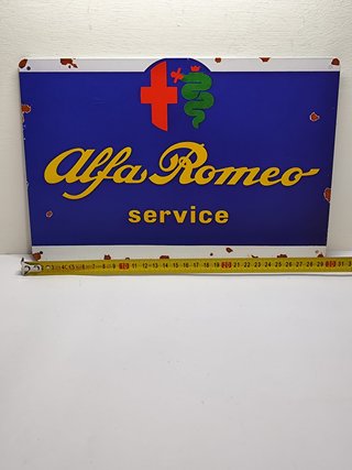 Targa Alfa Romeo Service Metallo 20x30cm