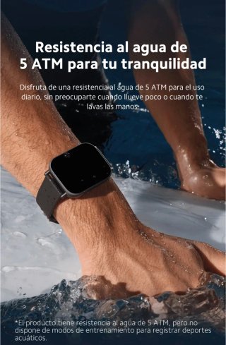 Reloj inteligente plateado Redmi whatch 5 active