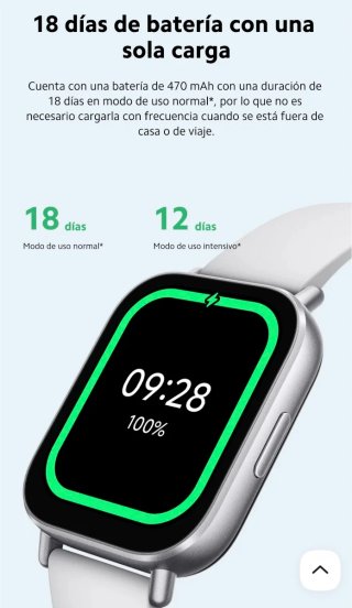 Reloj inteligente plateado Redmi whatch 5 active