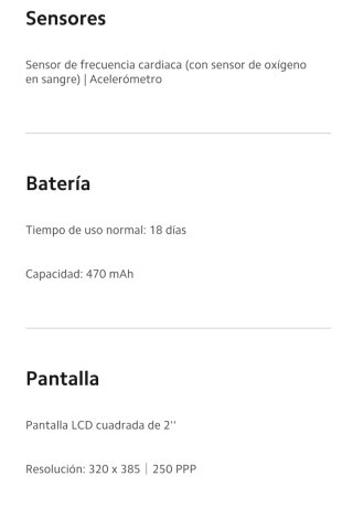 Reloj inteligente plateado Redmi whatch 5 active
