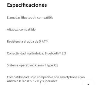 Reloj inteligente plateado Redmi whatch 5 active