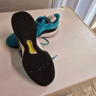 Zapatillas Nike Tenis Azul y Verde,negro