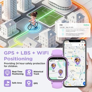 Reloj Inteligente 4G GPS Lila