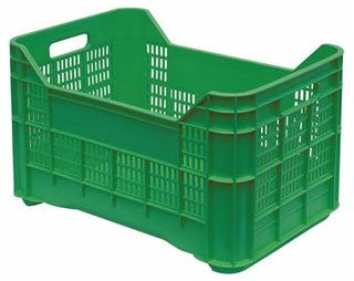 Cajas de Plástico Rejilla Agrícola Apilables