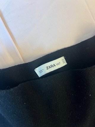 Conjunto Zara Top y Falda Negro