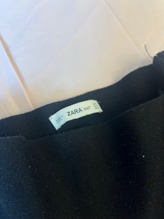 Conjunto Zara Top y Falda Negro