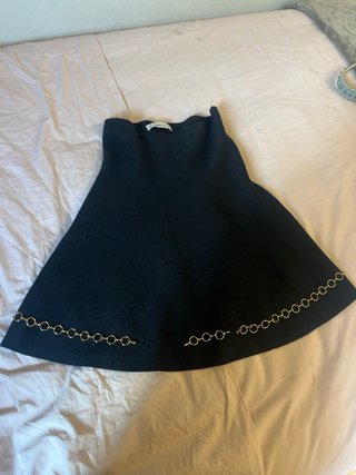 Conjunto Zara Top y Falda Negro
