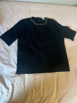 Conjunto Zara Top y Falda Negro
